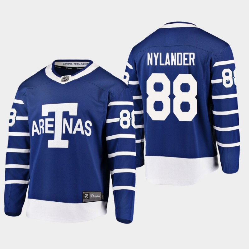 Toronto Arenas William Nylander #88 Throwback Breakaway Player  Blue Jersey